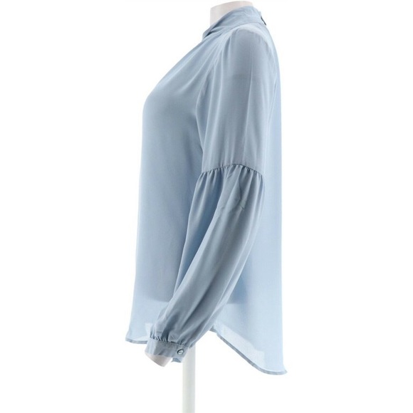 Laurie Felt with Keyhole Detail Woven Top - Picture 4 of 6